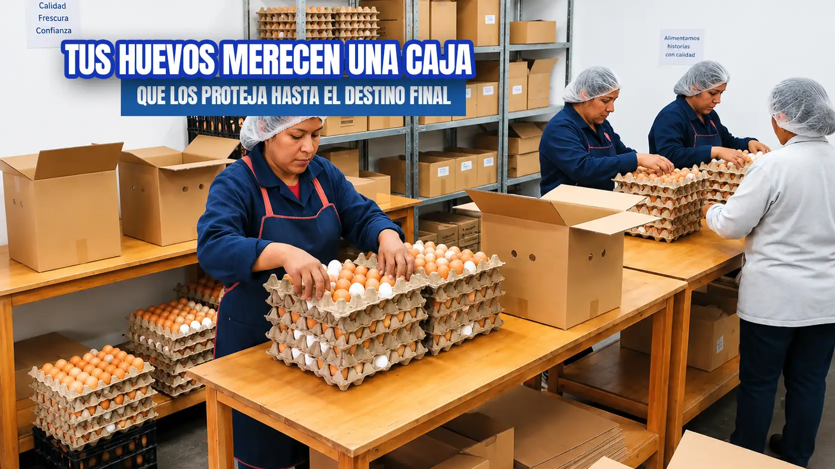 Caja para Bandejas de Huevos 305x305x330 mm
