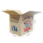 caja de carton champañera con impresion fiestas patrias