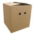 Caja para Huevos 305x305x330 mm 14C - Pymes y Avícolas - Para transportar bandejas de huevos - Caja con Ventilación - Imagen 2
