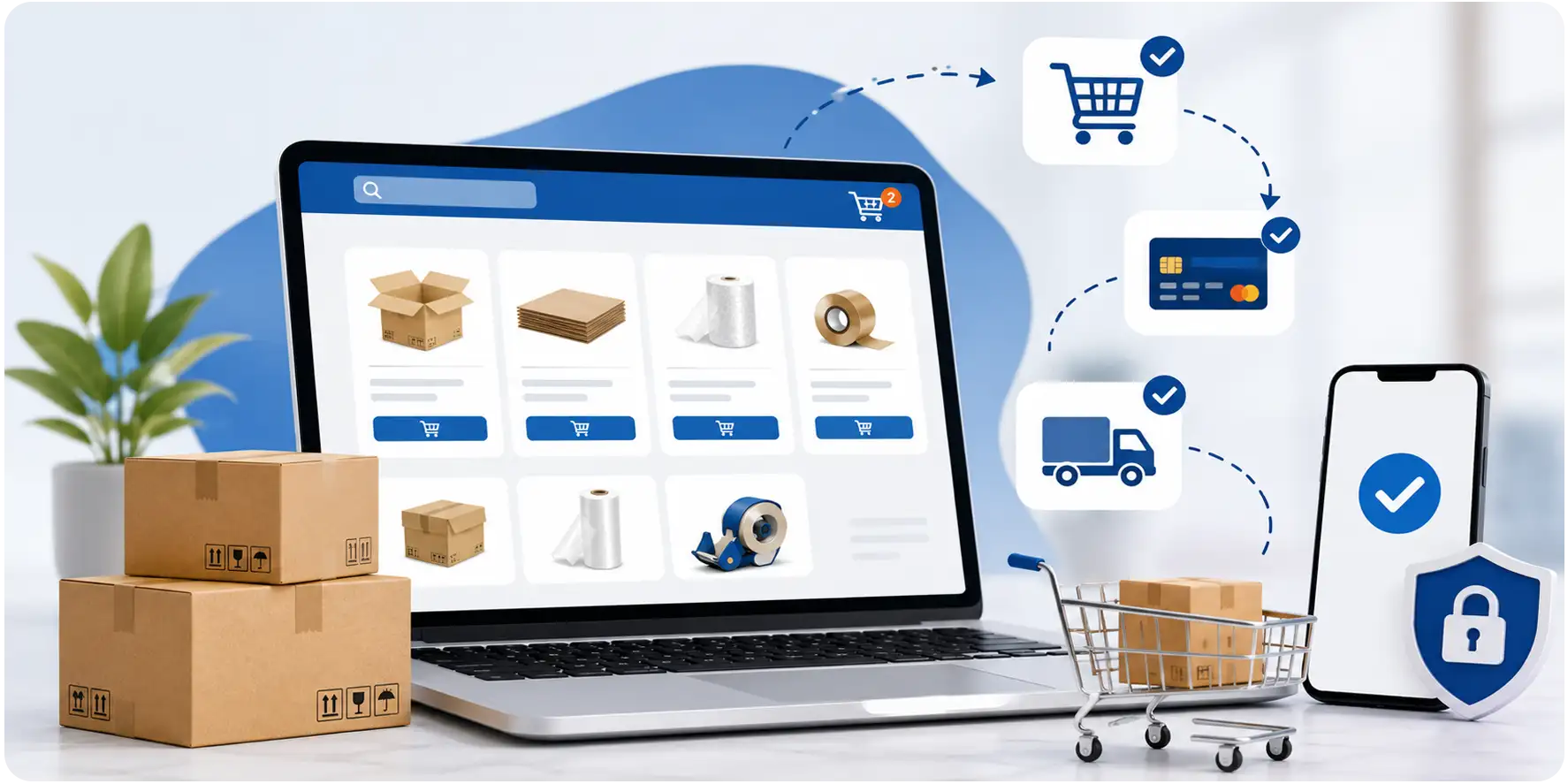 como comprar cajas de carton