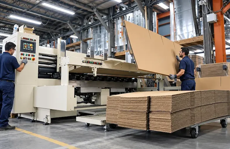 produccion industrial de cajas de carton